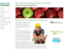 Tablet Screenshot of jobs.greenapple.ca